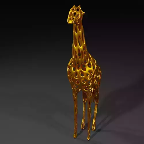 Voronoi Giraffe 3D print model