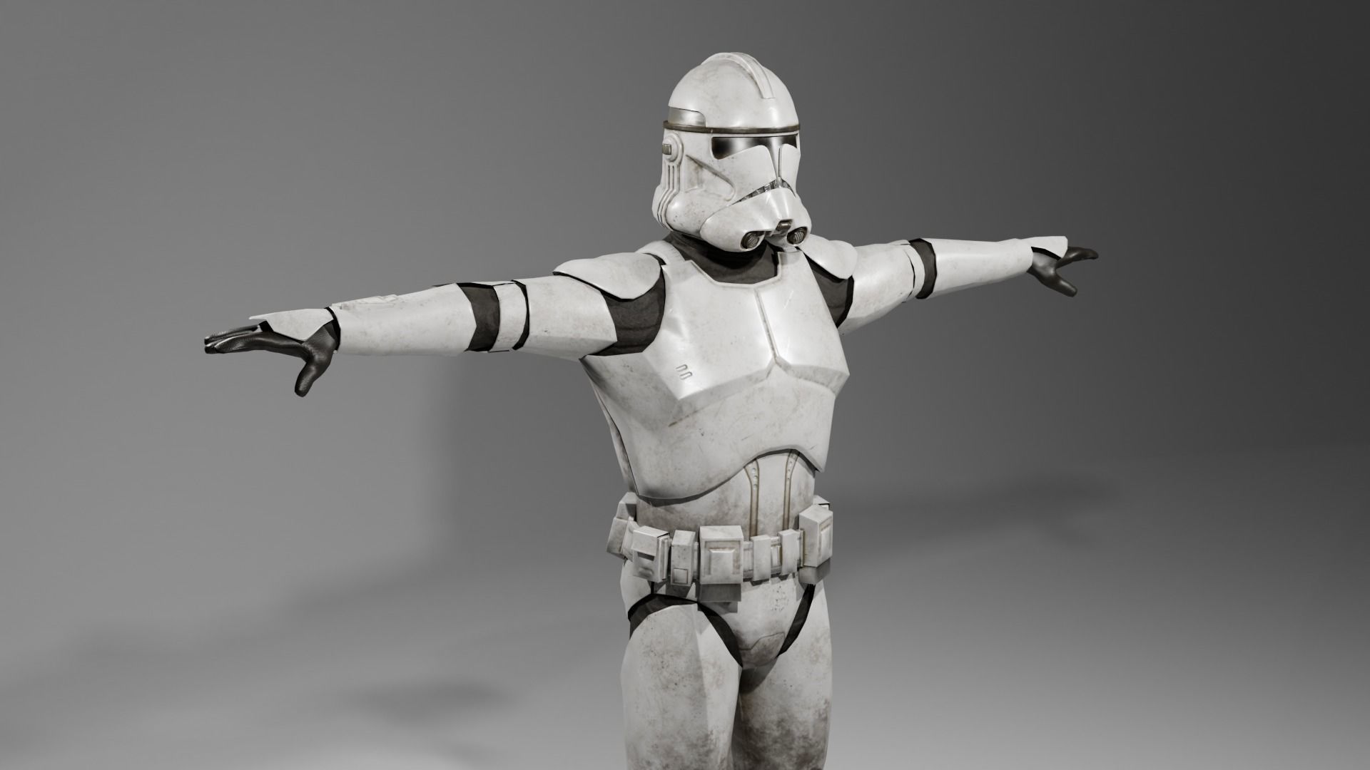 Phase 2 Clone trooper fully rigged  3D print model_2