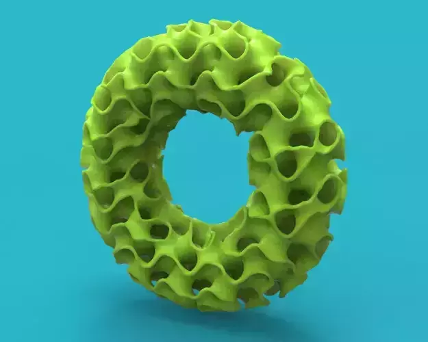 gyroid tube complex geometry 3D print model