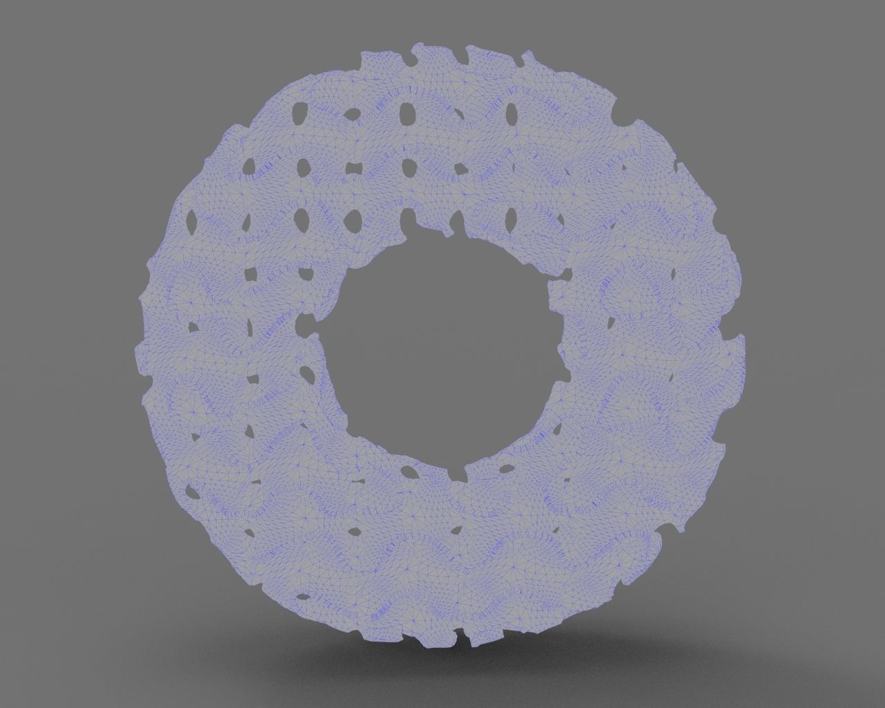 gyroid tube complex geometry 3D print model_2
