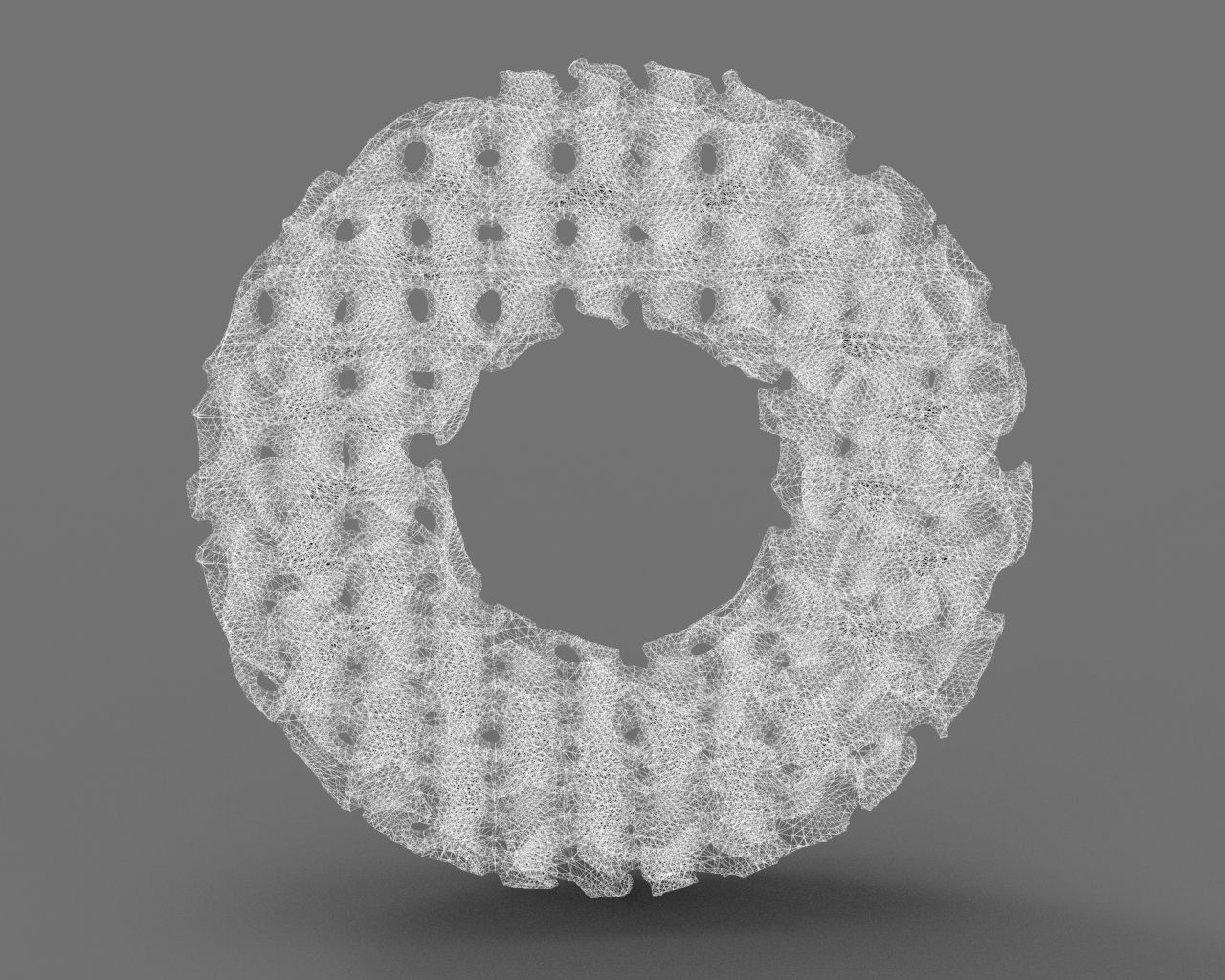 gyroid tube complex geometry 3D print model_1