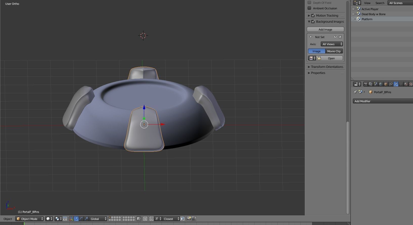 Among Us Player and Platform 3D model_1