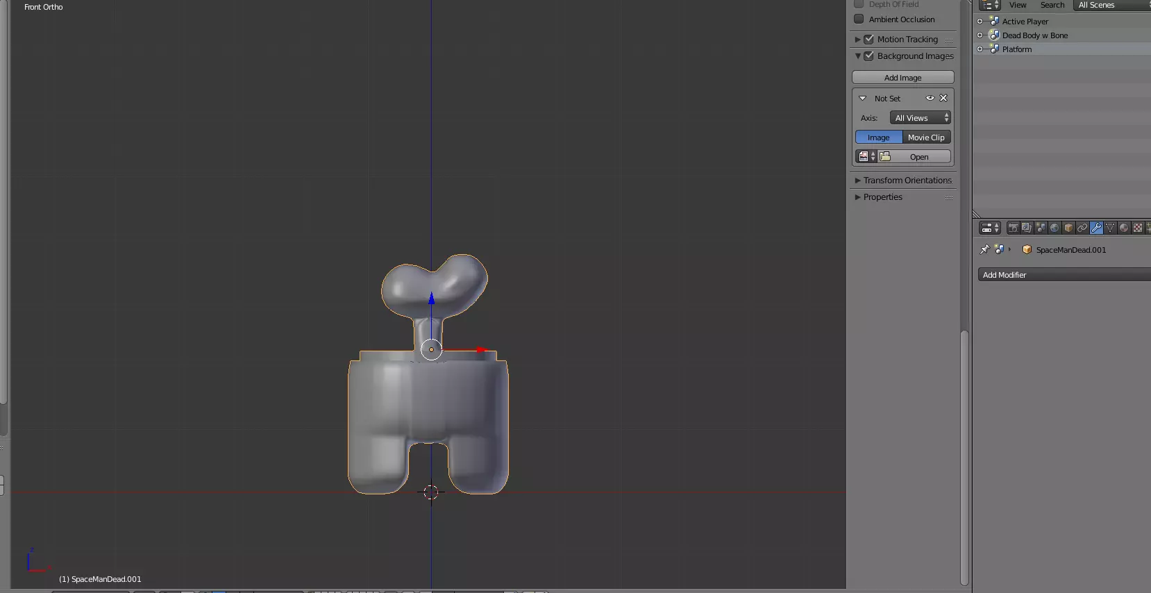 Among Us Player and Platform 3D model_0