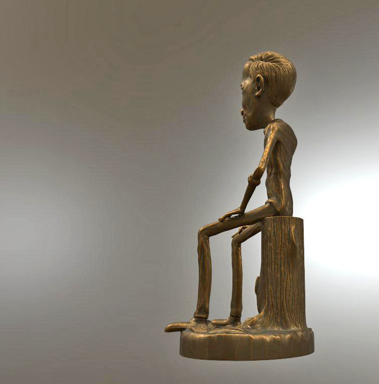 Jokowi karikatur 3D print model_2
