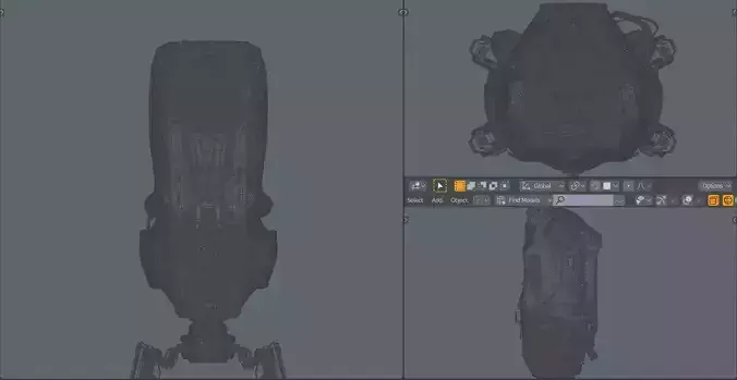 Automaton futuristic robot