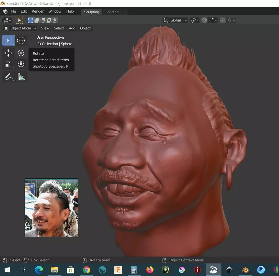 Jerinx JRX Superman is Dead karikatur 3D print model