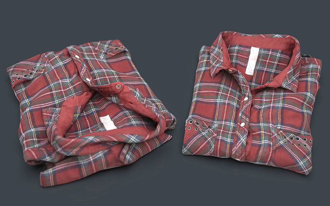 FOLDED SHIRT Low-poly 3D model