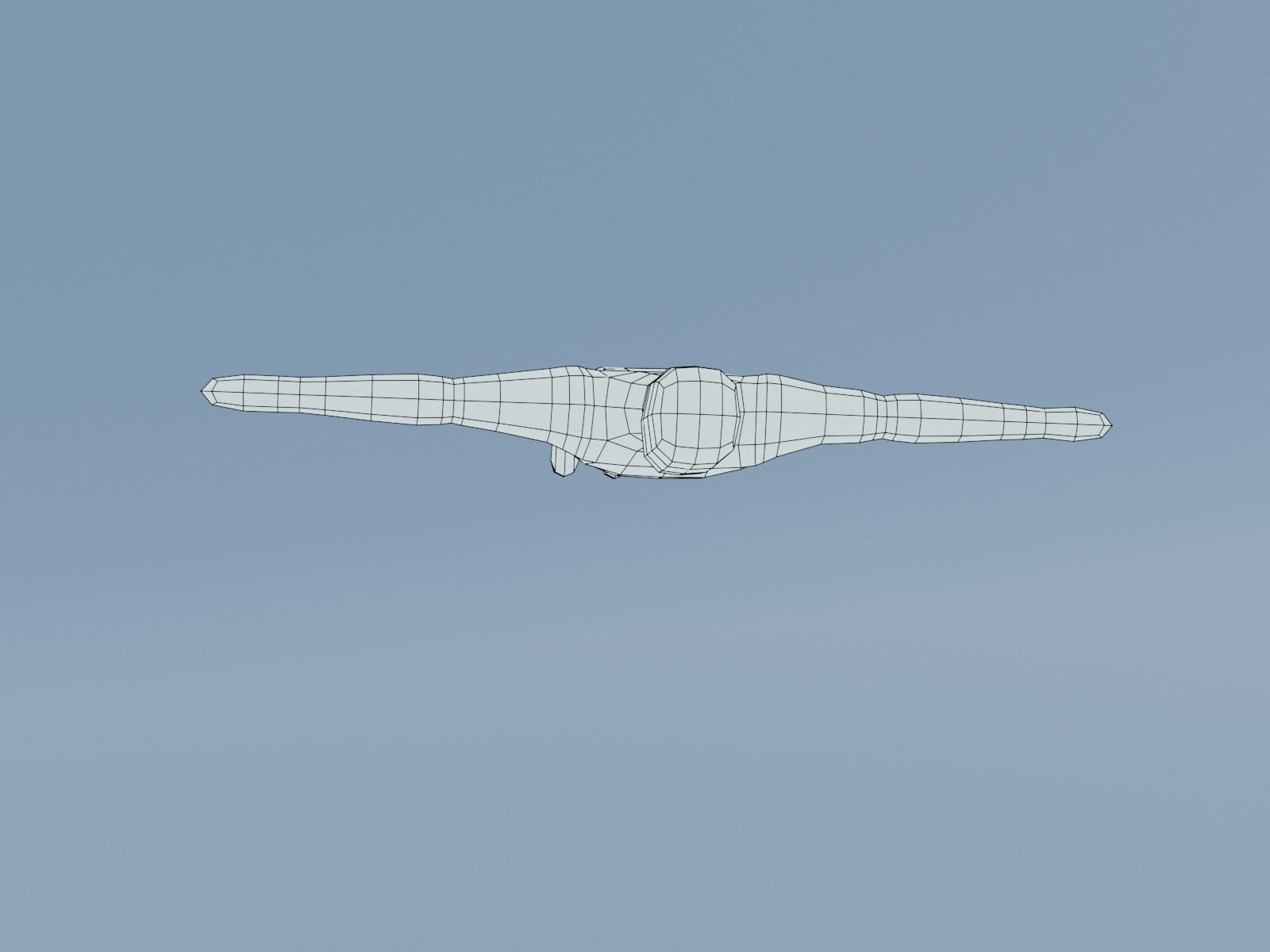 Human mannequin Low-poly 3D model_7