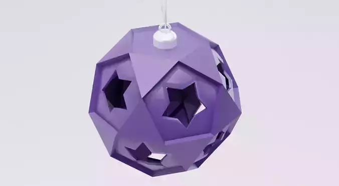 Royal purple Christmas  Ball 