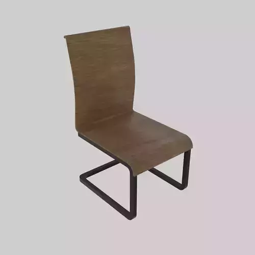 Chair with a single leg 3D model