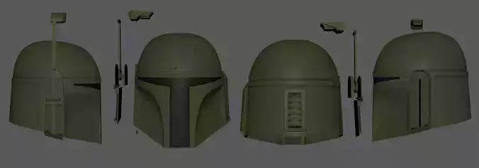 Screen accurate Boba Fett Helmet 3D print model