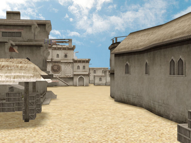 Arabic envirotment low poly Low-poly 3D model_2