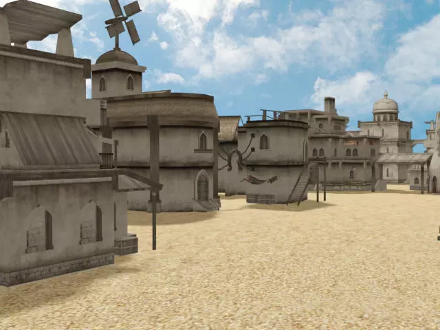 Arabic envirotment low poly Low-poly 3D model_0