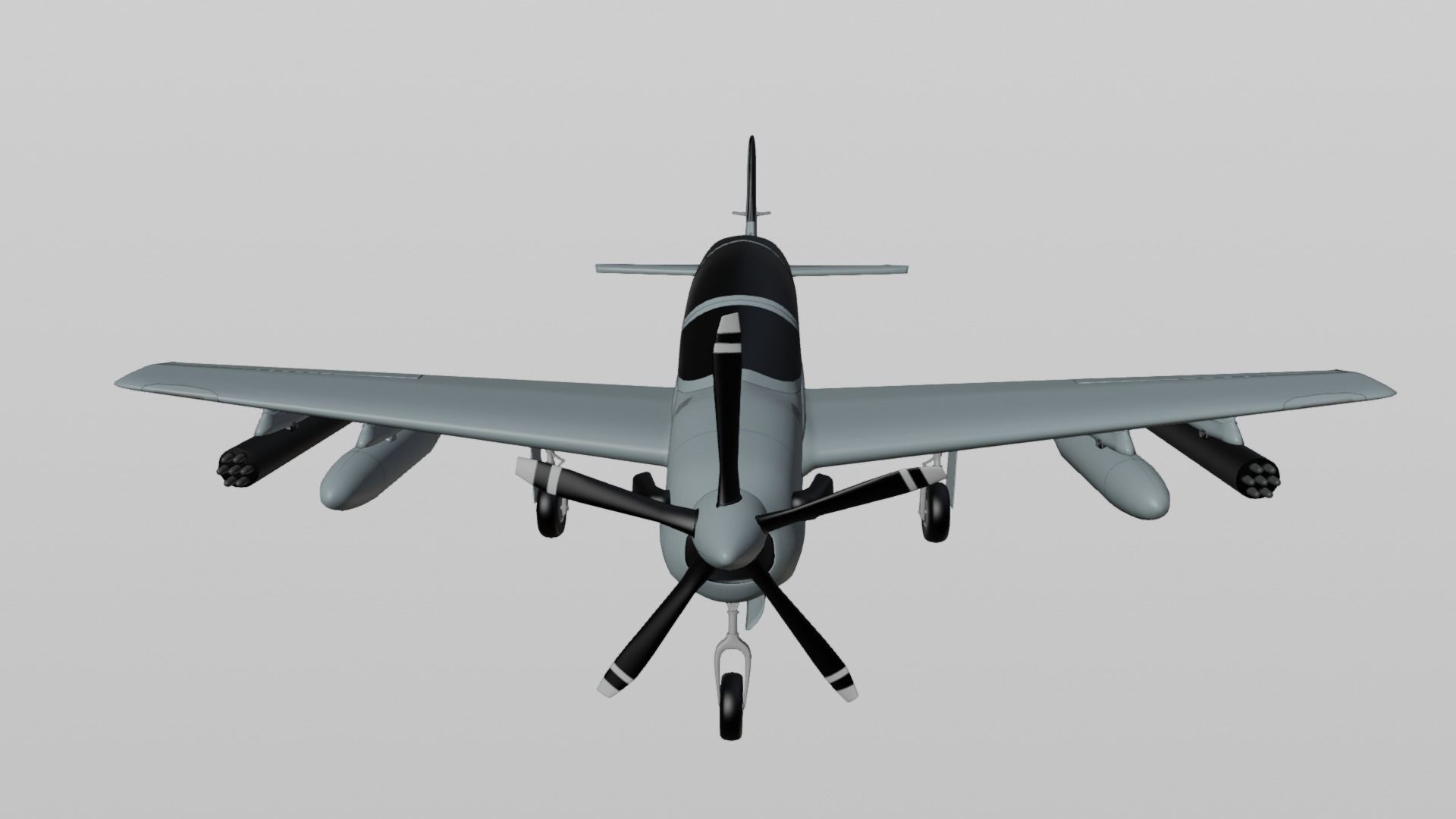 A-29 SUPER TUCANO - Flexible n Deadly For Counter-Insurgency - Low-poly 3D model_6