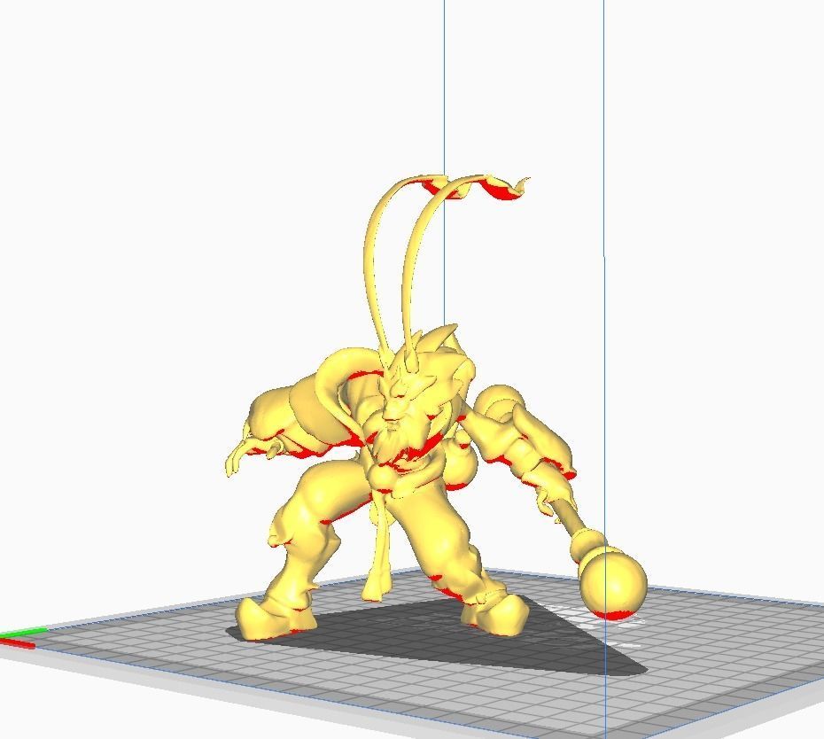 Radiant Wukong 3D Model 3D print model_2