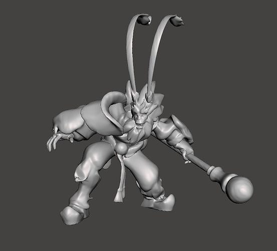 Radiant Wukong 3D Model 3D print model