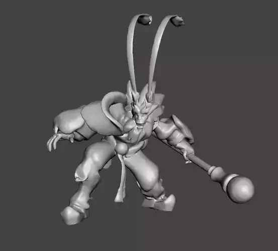 Radiant Wukong 3D Model 3D print model