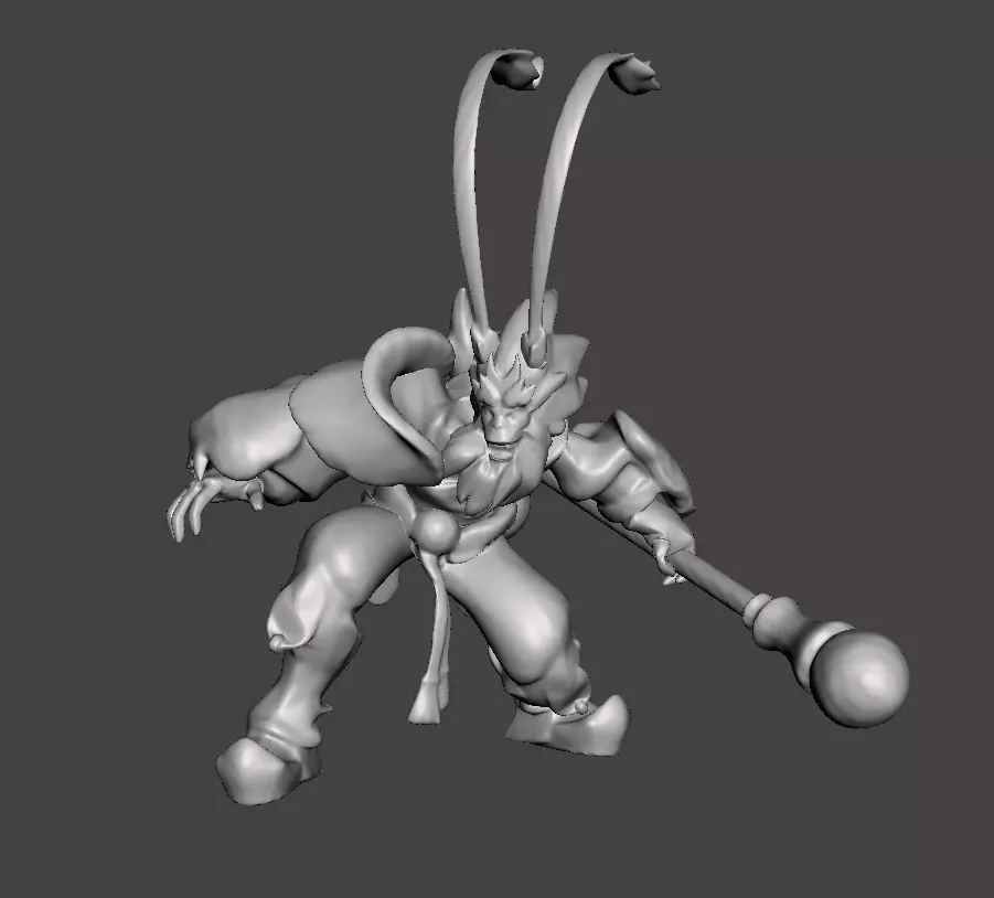 Radiant Wukong 3D Model 3D print model_0