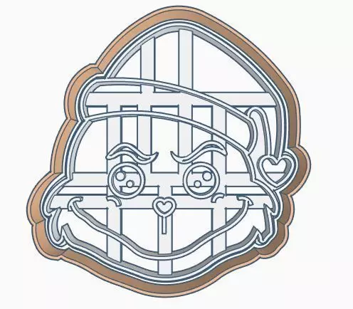 Grinch Christmas Cookie Cutter 3D print model_0