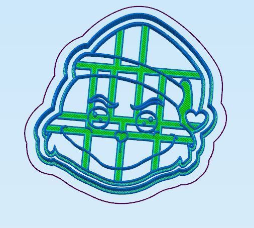 Grinch Christmas Cookie Cutter 3D print model_1