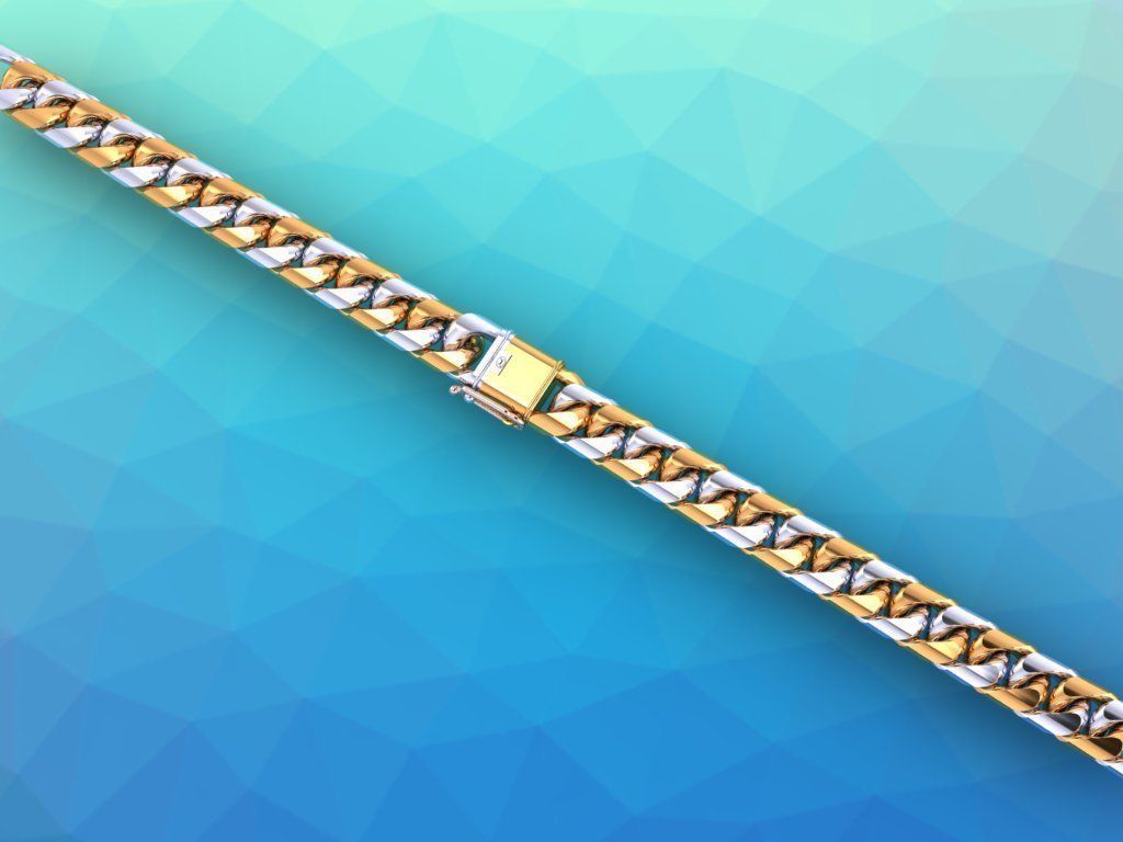 Chain Bracelets - Miami Cuban bracelets - Link bracelets 3D print model_19