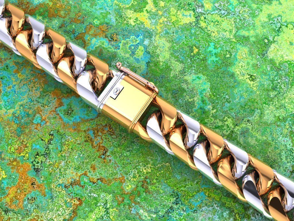 Chain Bracelets - Miami Cuban bracelets - Link bracelets 3D print model_17