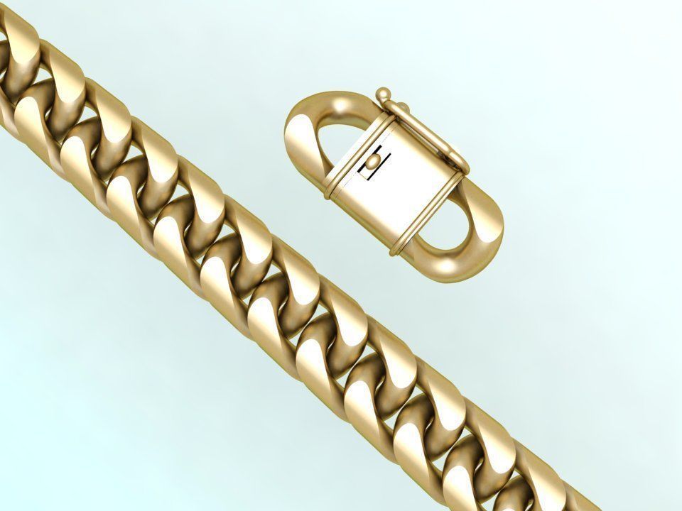 Chain Bracelets - Miami Cuban bracelets - Link bracelets 3D print model_2
