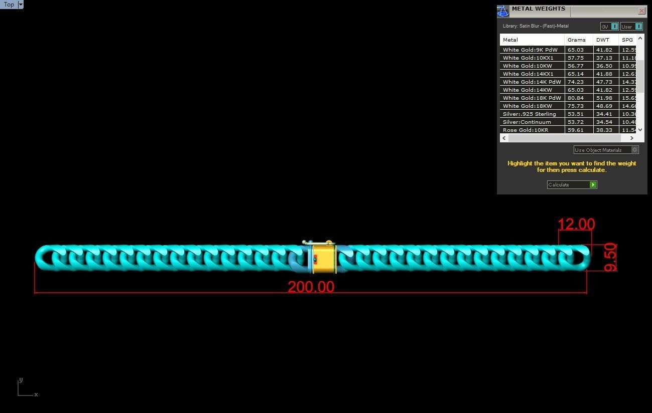 Chain Bracelets - Miami Cuban bracelets - Link bracelets 3D print model_9