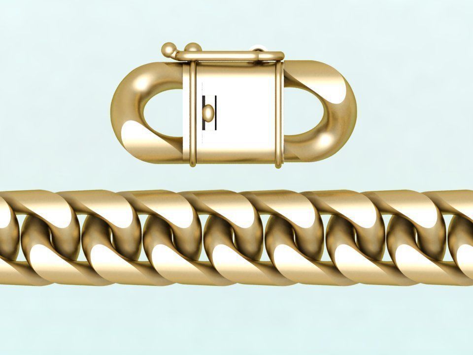 Chain Bracelets - Miami Cuban bracelets - Link bracelets 3D print model_3