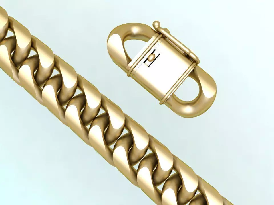 Chain Bracelets - Miami Cuban bracelets - Link bracelets 3D print model_0