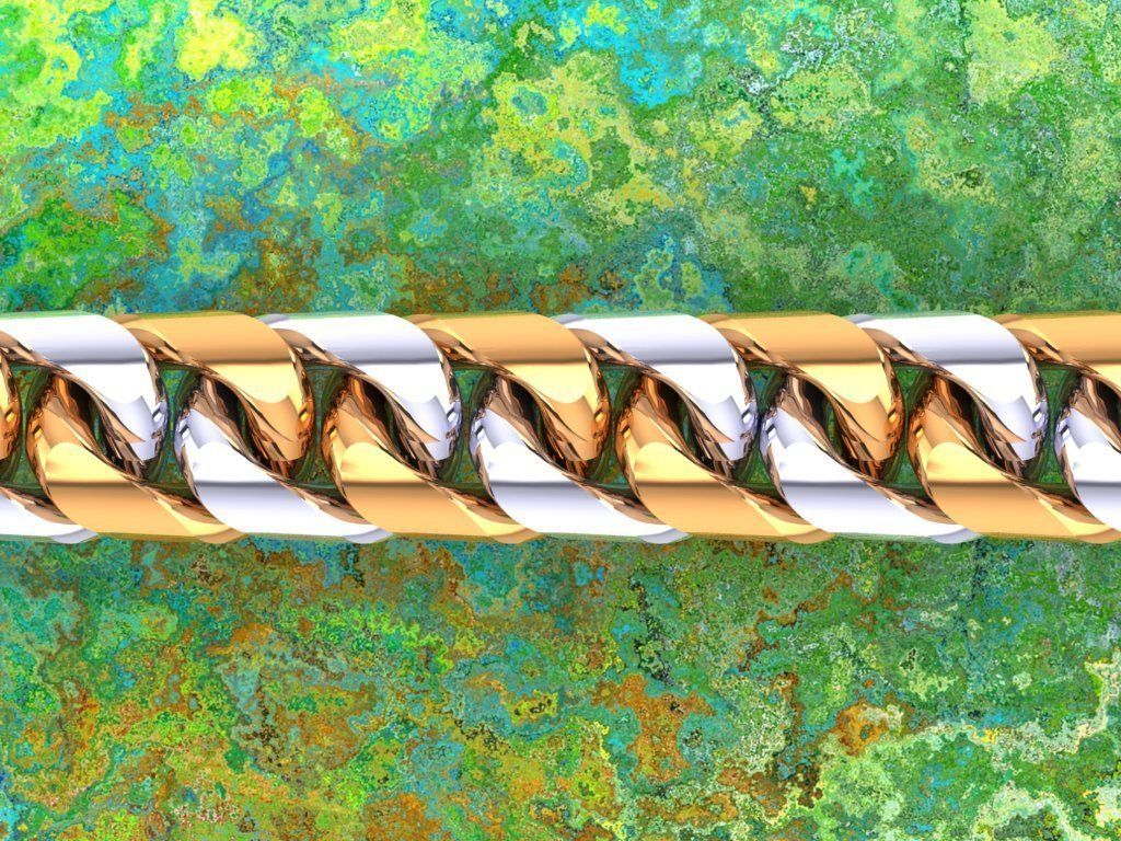 Chain Bracelets - Miami Cuban bracelets - Link bracelets 3D print model_13