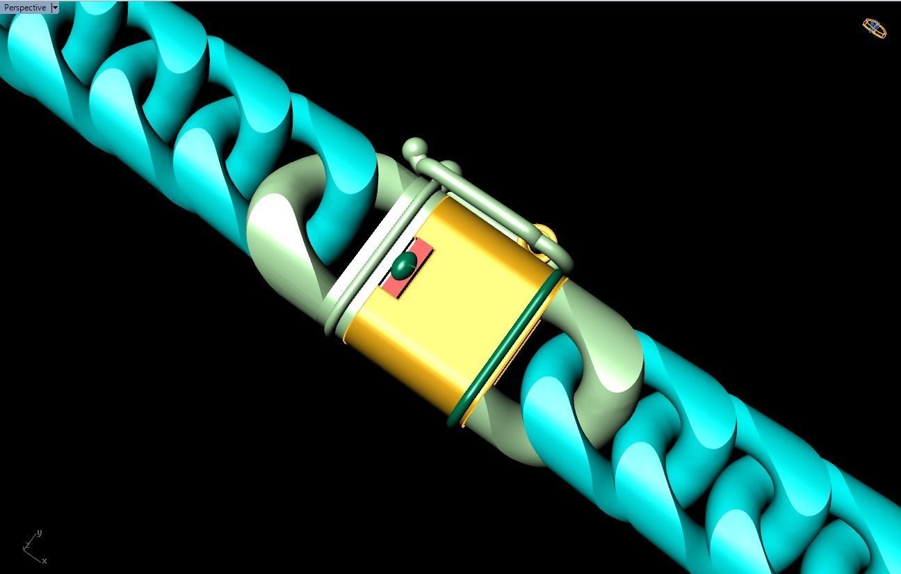 Chain Bracelets - Miami Cuban bracelets - Link bracelets 3D print model_5