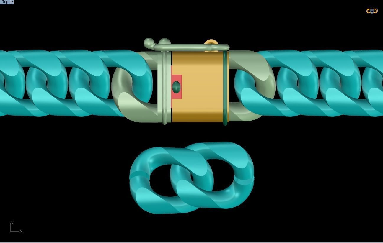 Chain Bracelets - Miami Cuban bracelets - Link bracelets 3D print model_12