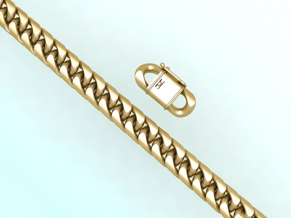 Chain Bracelets - Miami Cuban bracelets - Link bracelets 3D print model_11