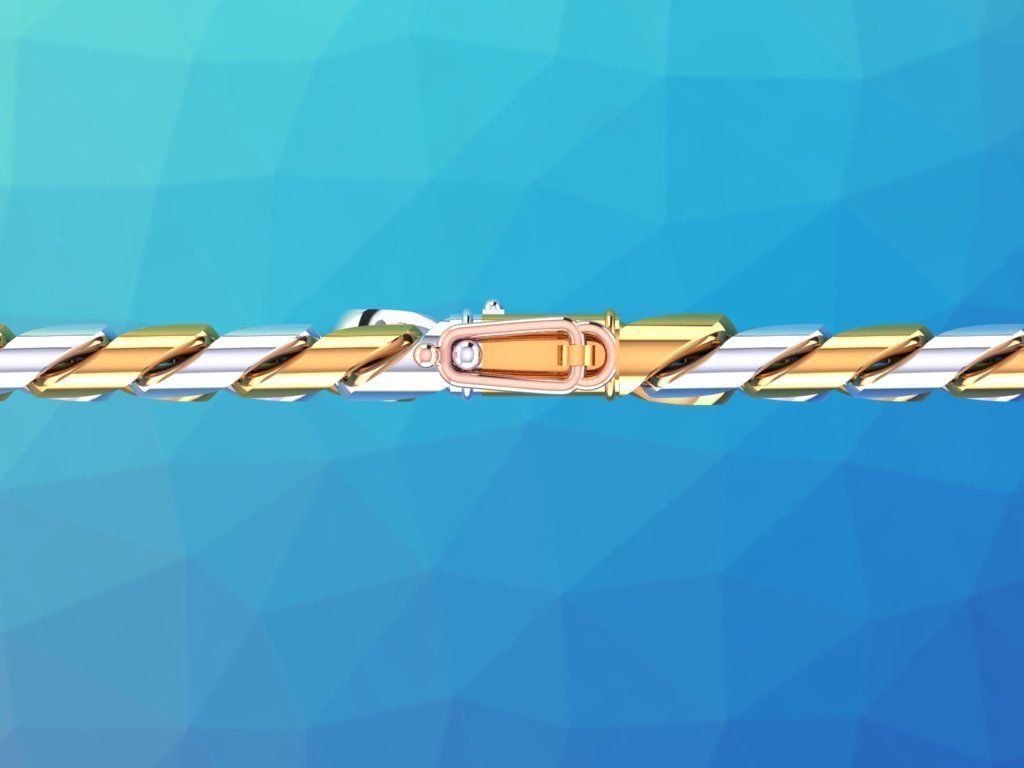 Chain Bracelets - Miami Cuban bracelets - Link bracelets 3D print model_20