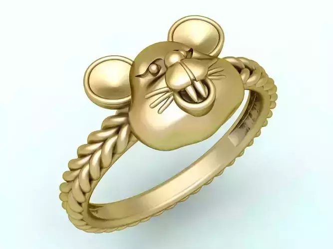 Mickey Mouse Rings  - Mickey ring 3D print model