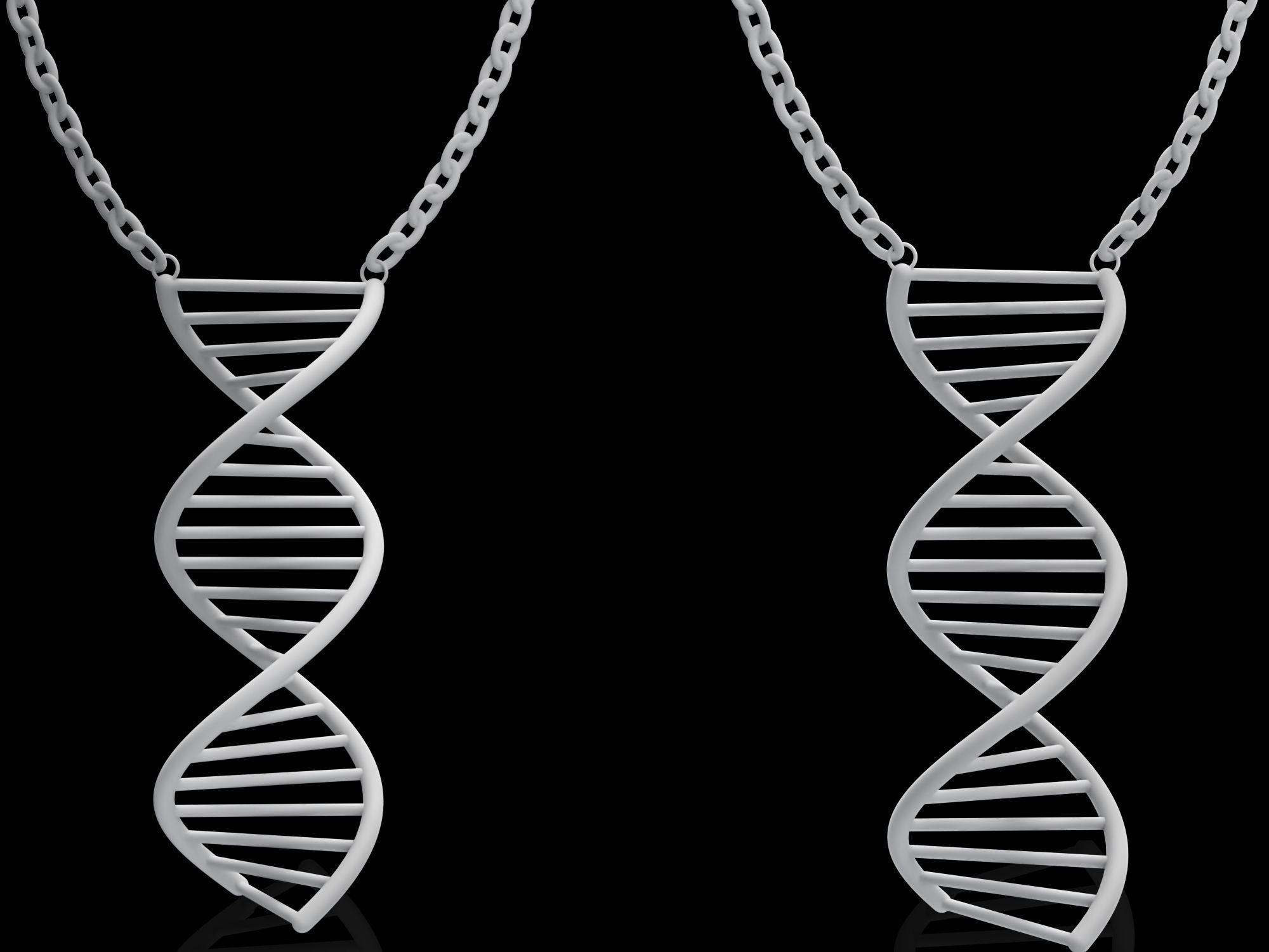 3D Necklace  Pendant DNA  Model Ready to 3DPrint 3D print model_5