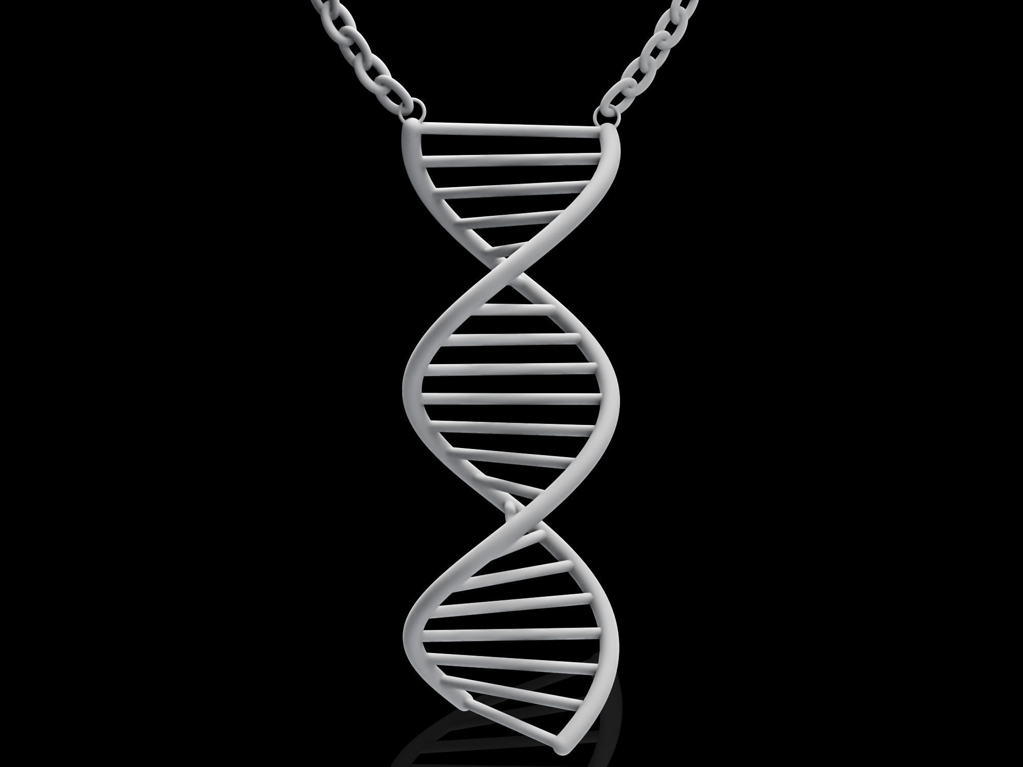 3D Necklace  Pendant DNA  Model Ready to 3DPrint 3D print model_2