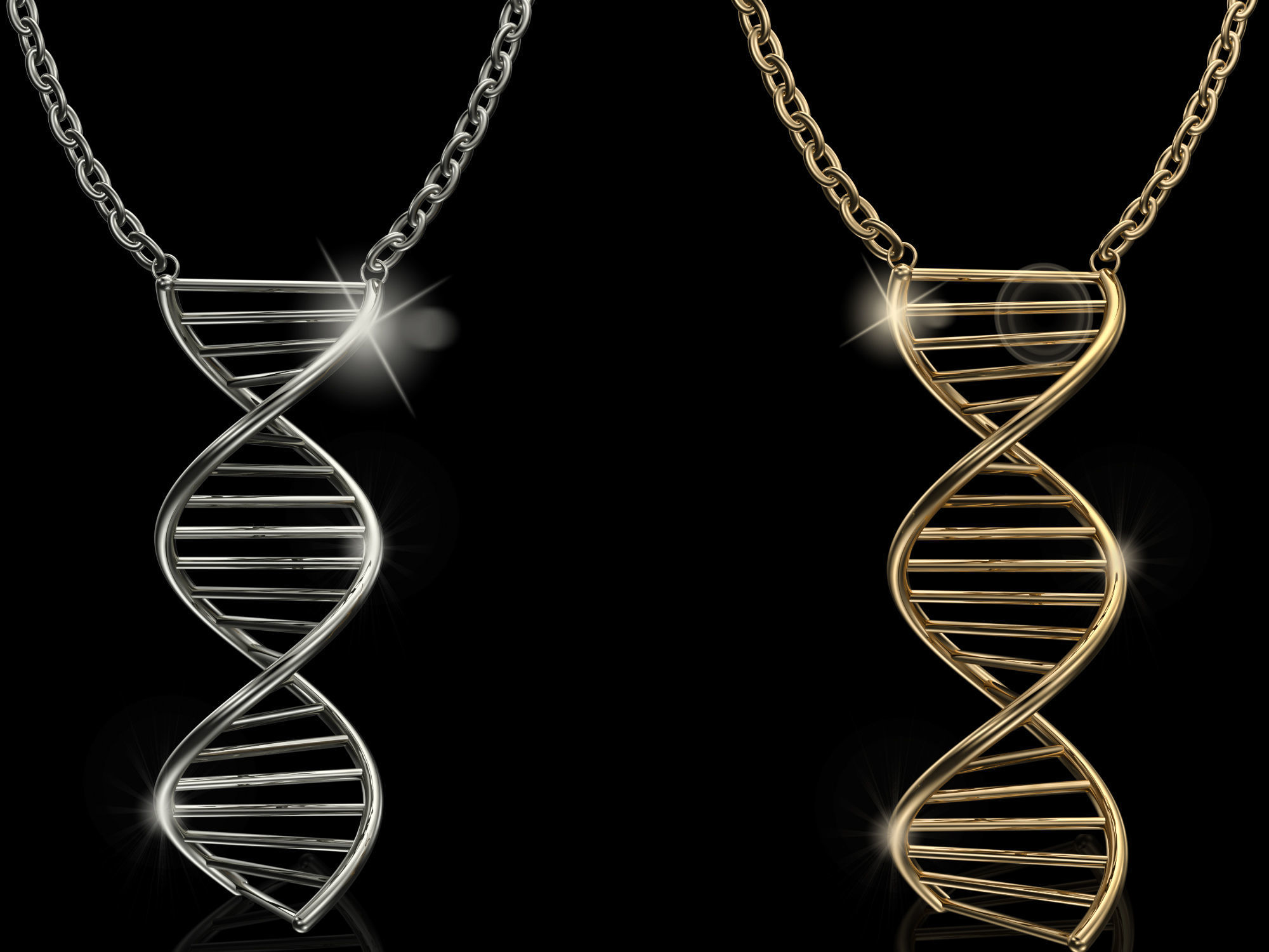 3D Necklace  Pendant DNA  Model Ready to 3DPrint 3D print model_4