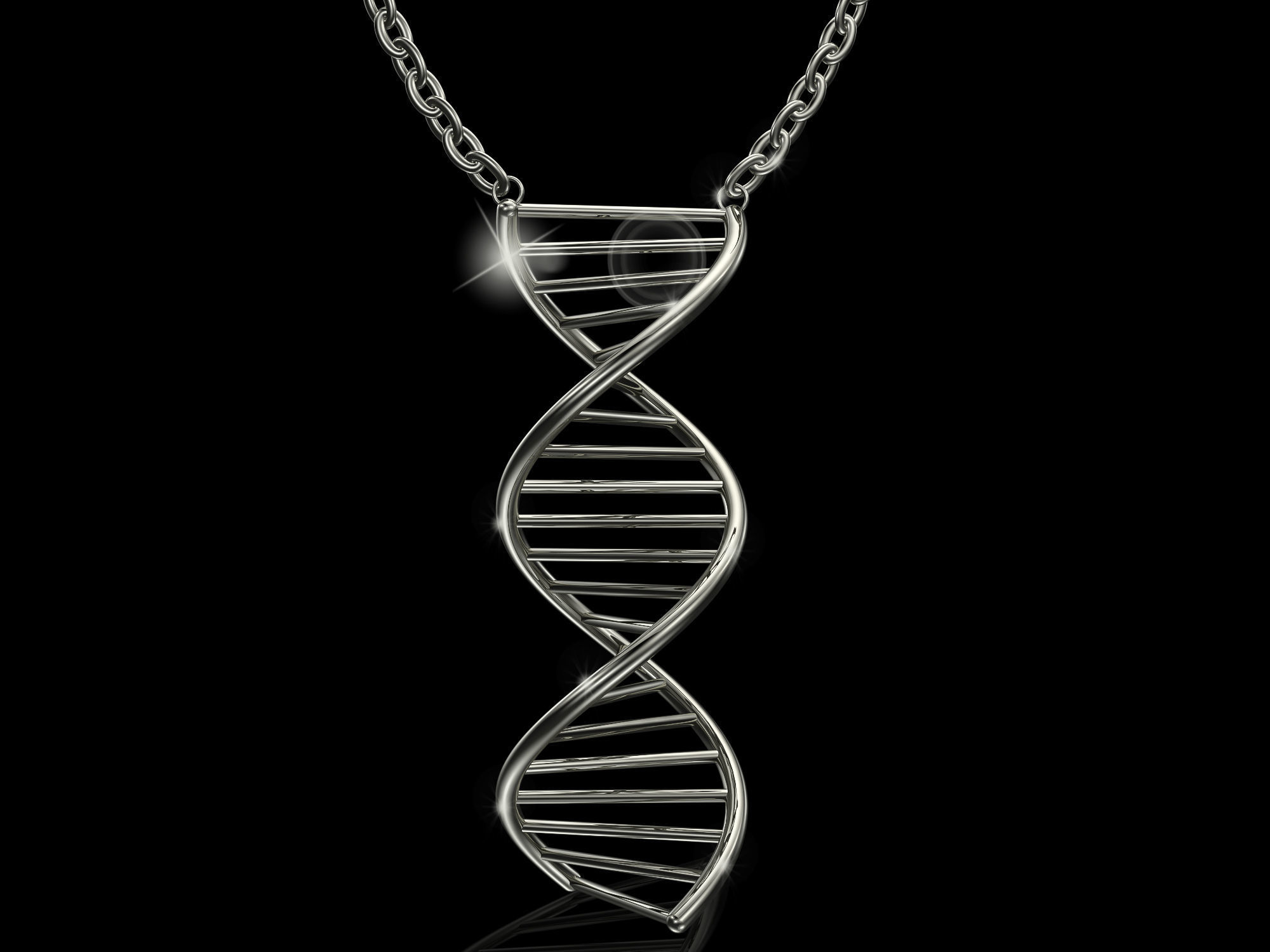 3D Necklace  Pendant DNA  Model Ready to 3DPrint 3D print model_3