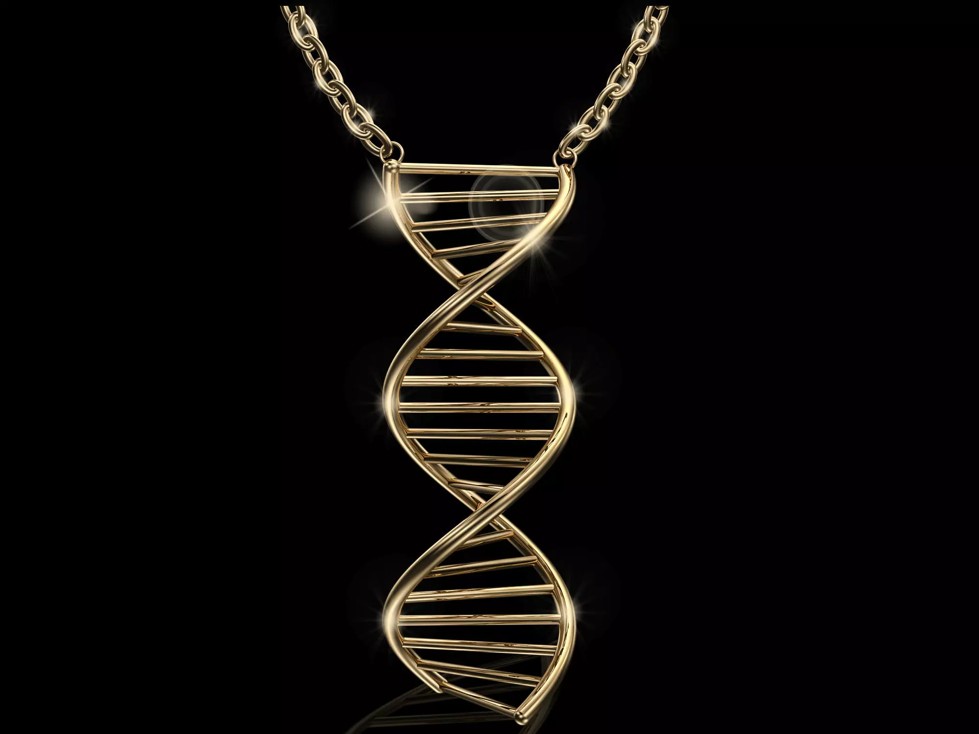 3D Necklace  Pendant DNA  Model Ready to 3DPrint 3D print model_0