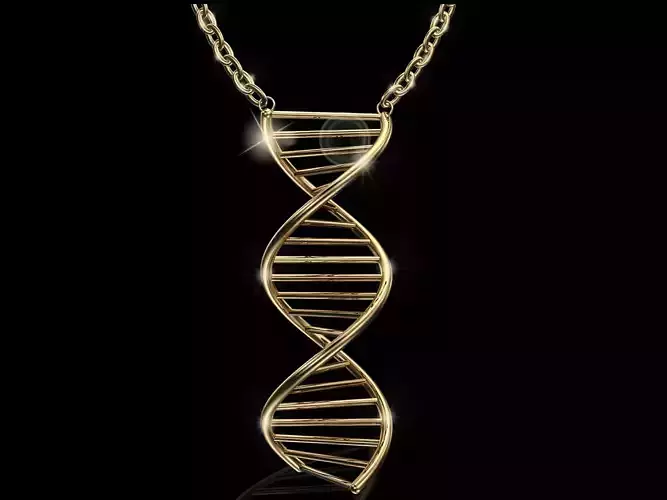 3D Necklace  Pendant DNA  Model Ready to 3DPrint 3D print model