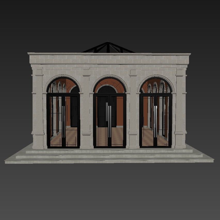 Winter Garden 3D model_4