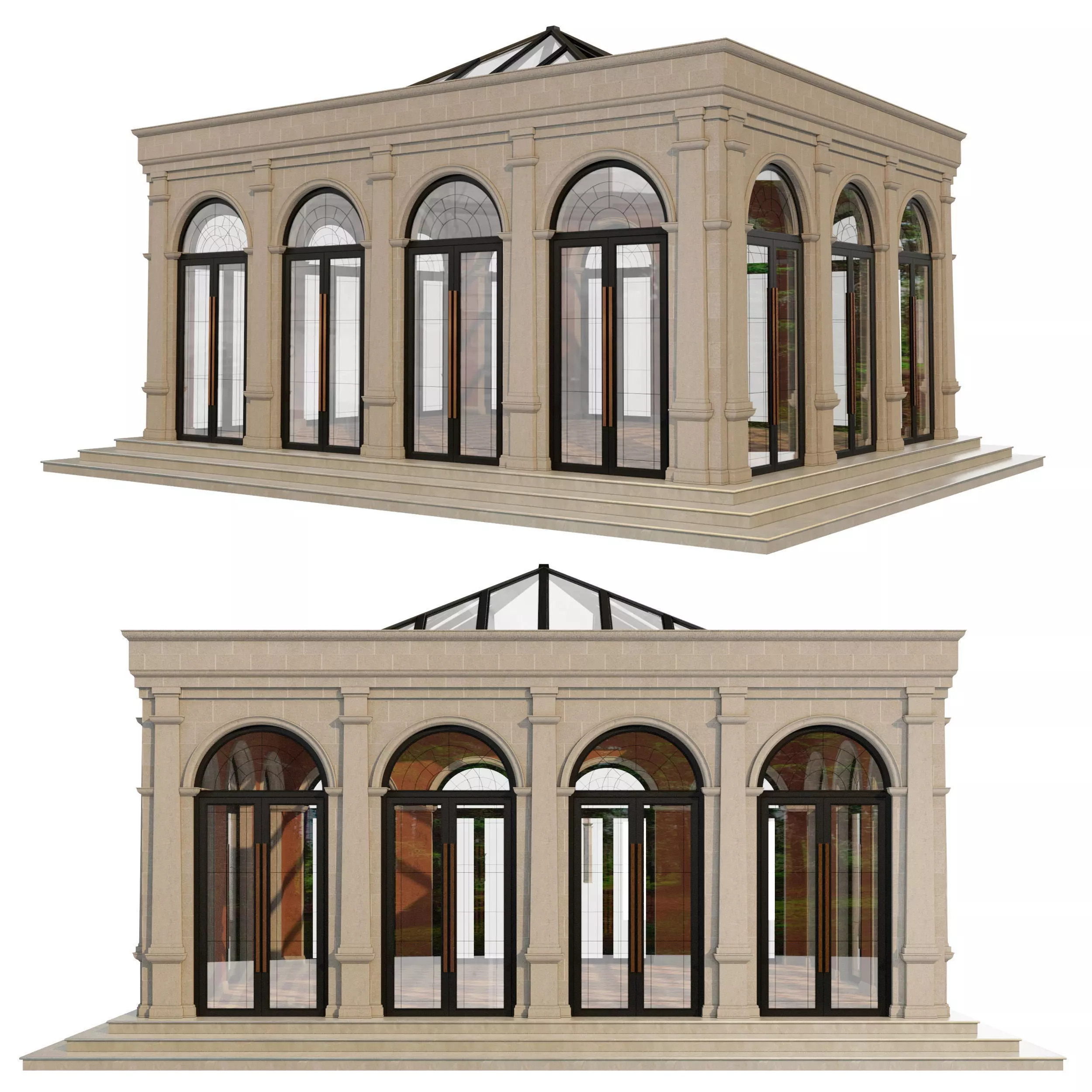 Winter Garden 3D model_0