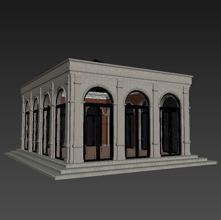 Winter Garden 3D model_1