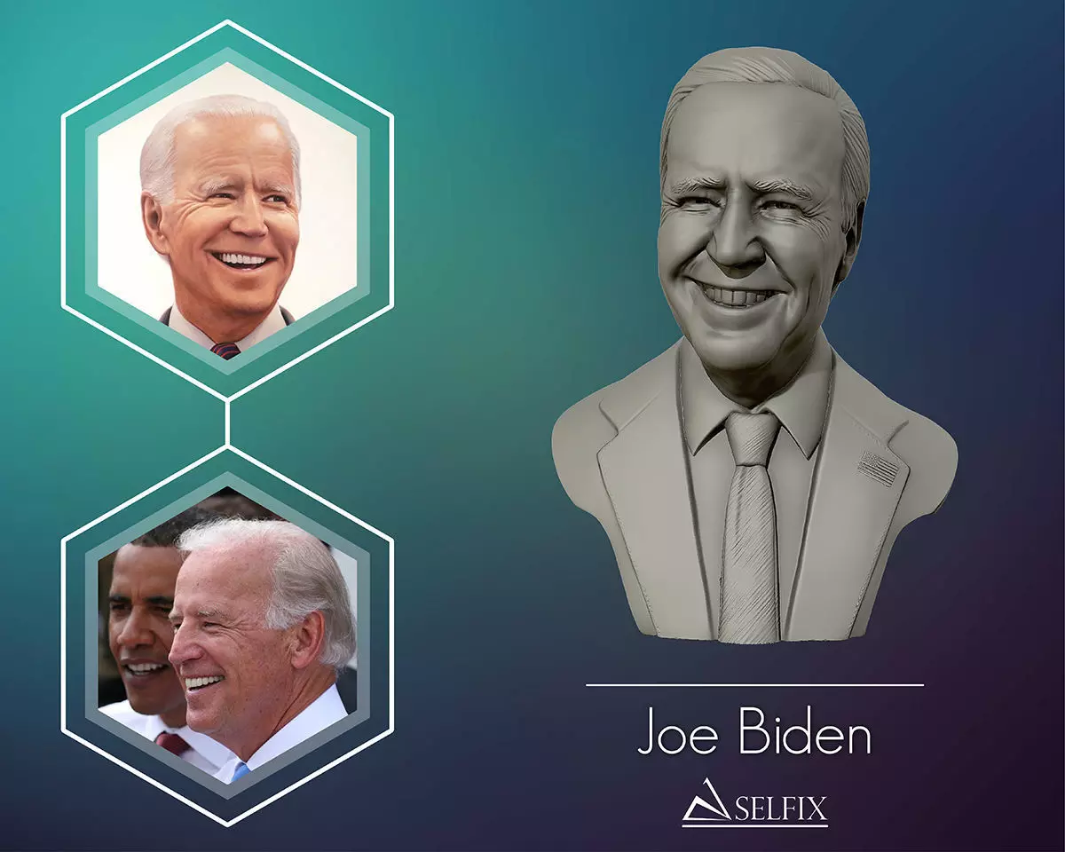 Joe Biden 3D sculpture 3D print model