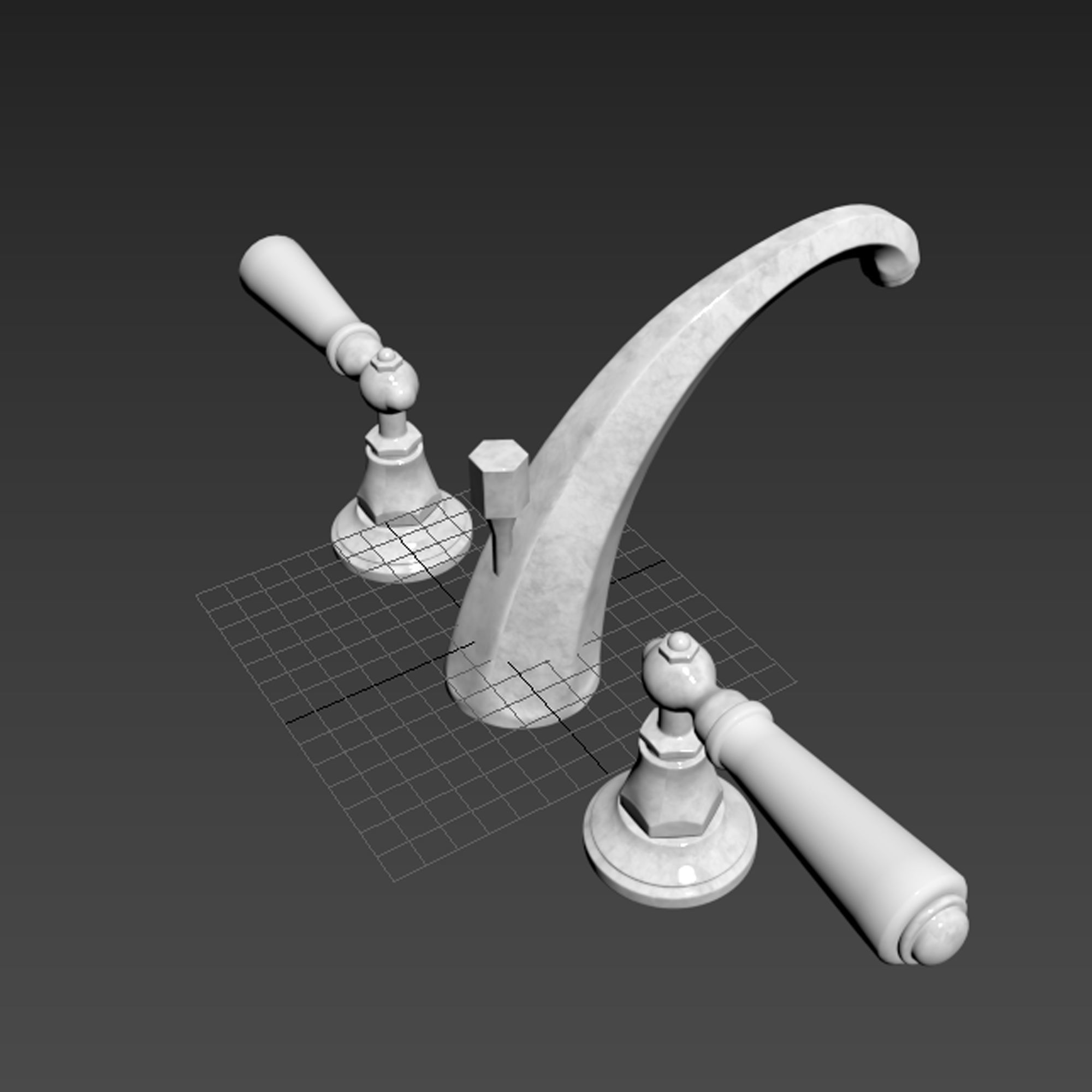 Charleston with lever 3D model_4