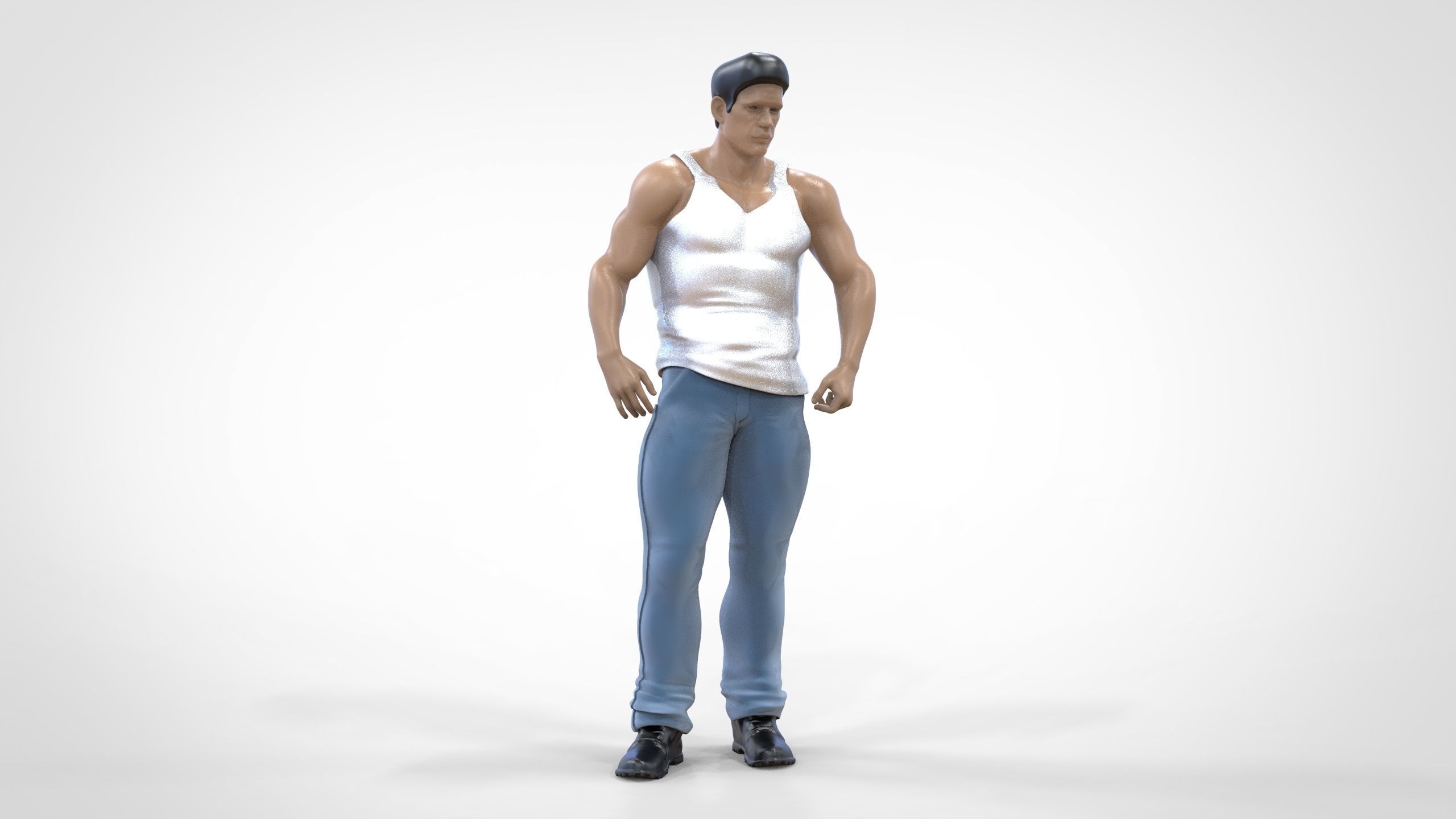 N1 Body Builder 1 64 Miniature  Standing 3D print model_19
