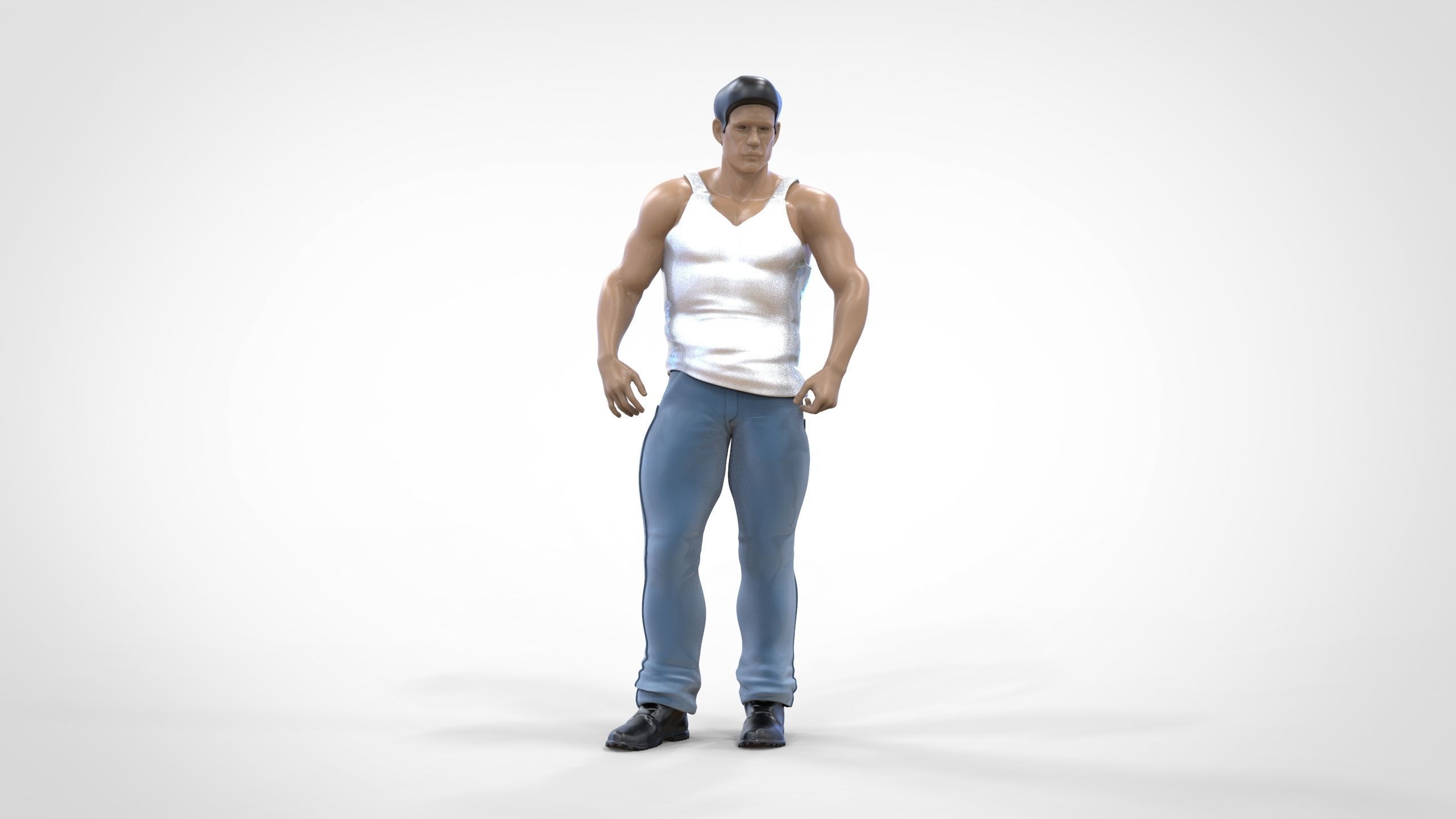 N1 Body Builder 1 64 Miniature  Standing 3D print model_17