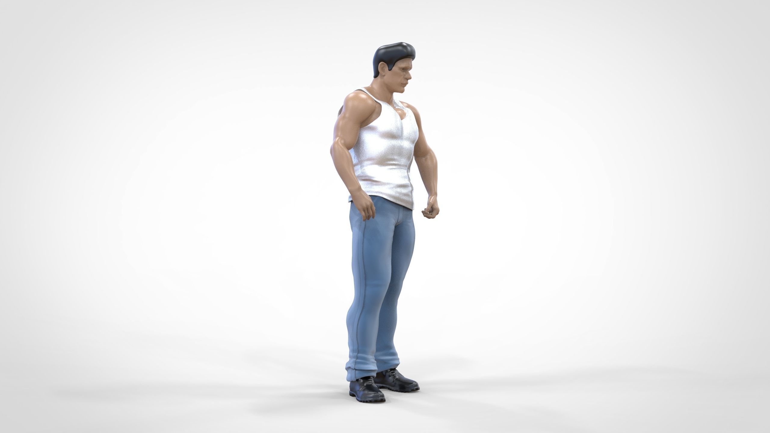 N1 Body Builder 1 64 Miniature  Standing 3D print model_1